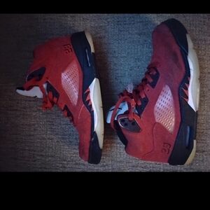 Jordan Red and Black Athletic Shoes